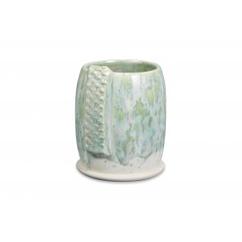 SW-108 Green Tea Over SW-118 Sea Salt Stoneware Combination SW-108 Green Tea Over SW-118 Sea Salt Stoneware Combination